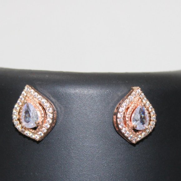 Rose gold Jewellery Pendant Set Rose Gold Pendant Necklace Rose Gold Necklace - Picture 3 of 3